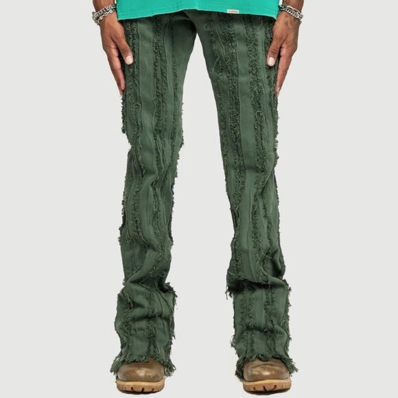 Valabasas Banda Stacked Frayed Denim Street Wear Jeans Men's size 32